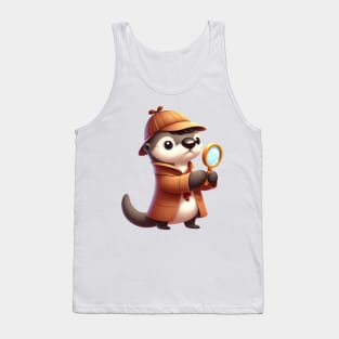 Cute Sherlock Otter Tank Top